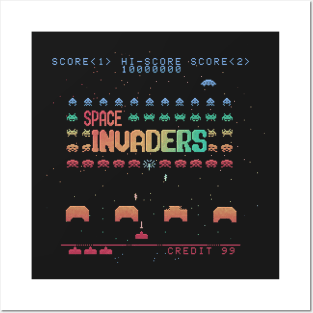 Invader Space Posters and Art